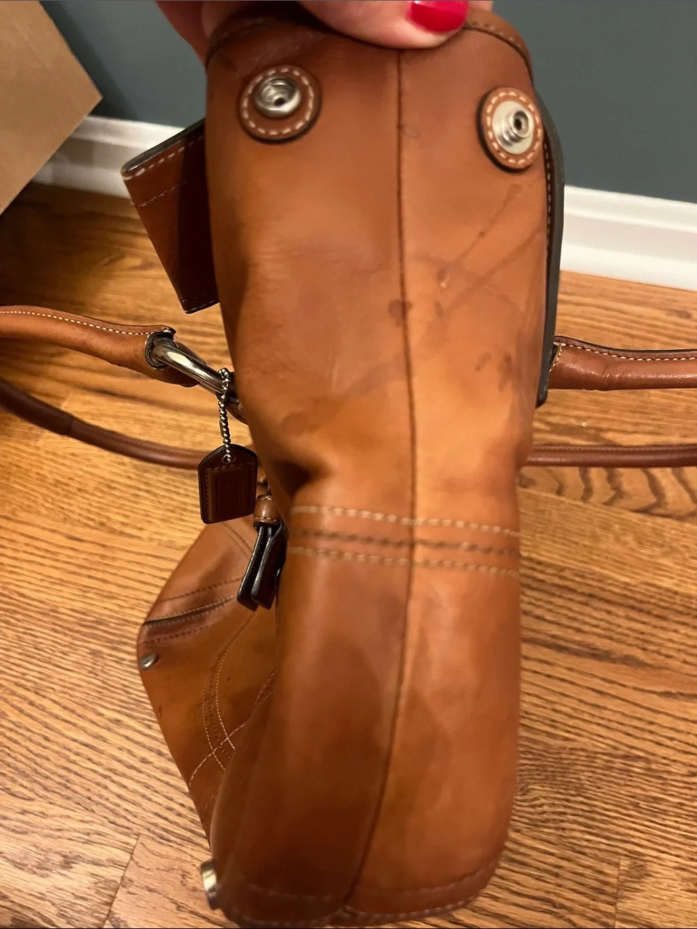 Vintage Y2k 2000s Coach Soho Leather Satchel Handbag F08A11